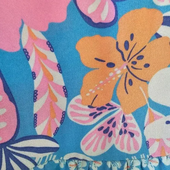 Kat & Jack Girls Dress M 7-8 Boho Cottagecore Floral Garden Tea Party Maxi - Picture 12 of 12